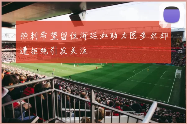 热刺希望留住海廷加助力图多尔却遭拒绝引发关注