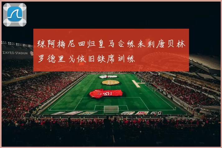 琼阿梅尼回归皇马合练米利唐贝林罗德里戈依旧缺席训练